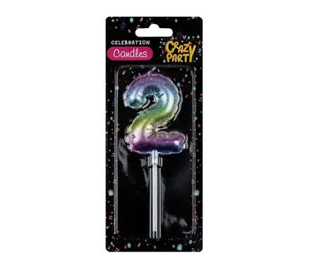 Birthday Candle, Balloon Number, 2