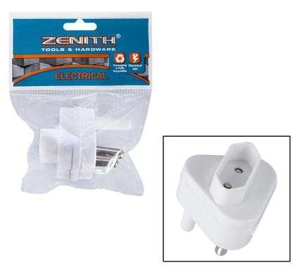 Plug Adapter 5 Amp, 2 Pin Top Entry
