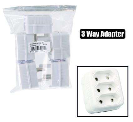 Plug eurodaptor 3x5a 2pin bulk