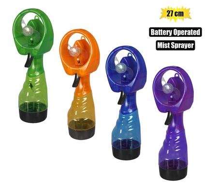 Mini Fan with Mist Sprayer 27cm