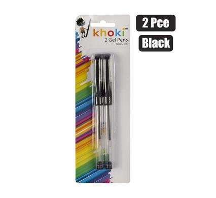Black Gel Pen, 2-pack