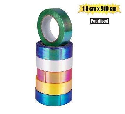 Pearlised Ribbon Assorted Colours