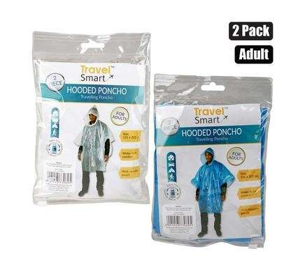 Poncho with Hood, 132 X 202cm, 2-piece