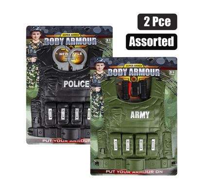 Plastic Body Armour 2-piece, 32 X 29cm