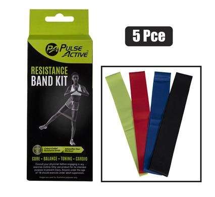 Resistance Band Loop Set, 5-piece