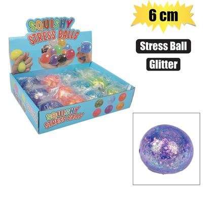 Glitter Stress Ball, 6cm