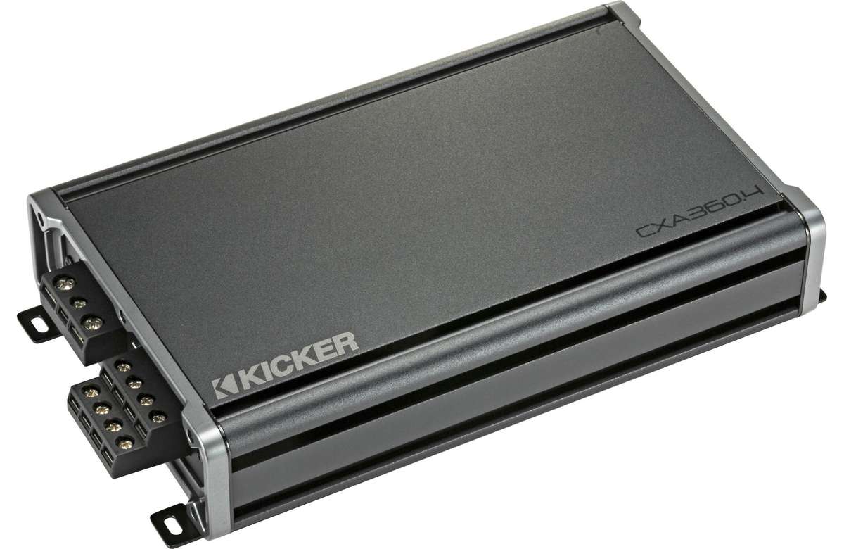 Kicker 46CXA360.4 CX Series 360 Watts Rms 4-Channel Amplifier