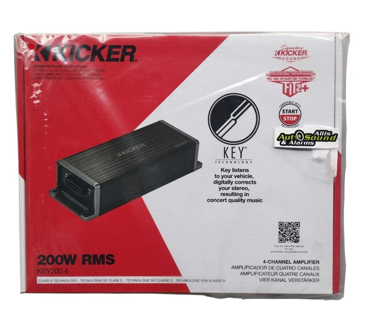 Kicker 47KEY2004 Compact 4-channel Amplifier