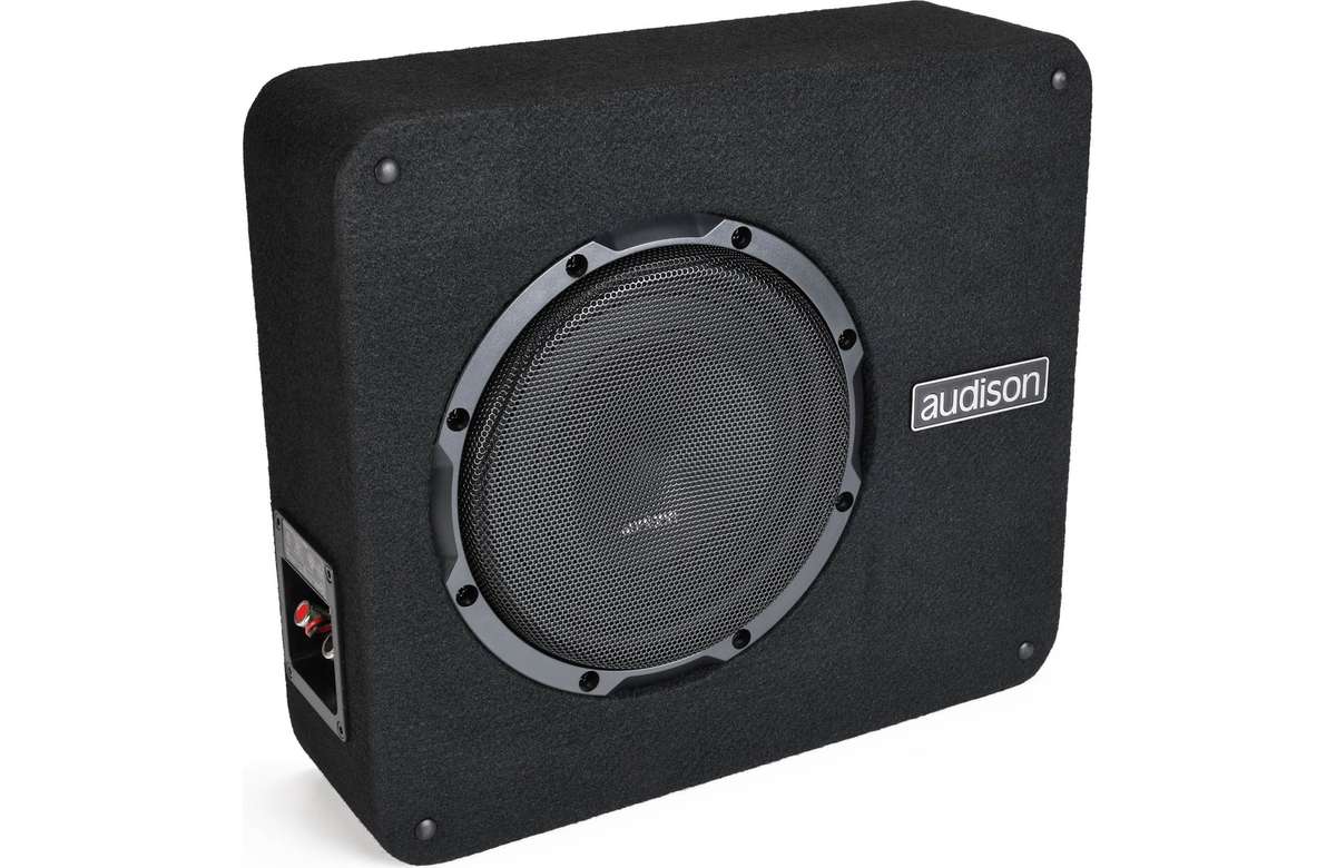 Audison APBX 8 DS Slim Subwoofer With Enclosure 500 Watts 8 inch