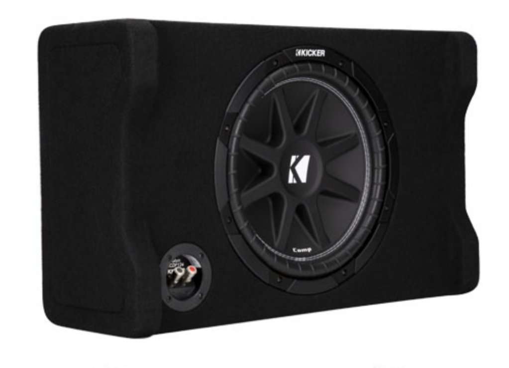 Kicker 49KKPDF212 Kickpack 12"  CompSeries Subwoofer With Enclosure &amp; D Series 2 Channel Ampl...