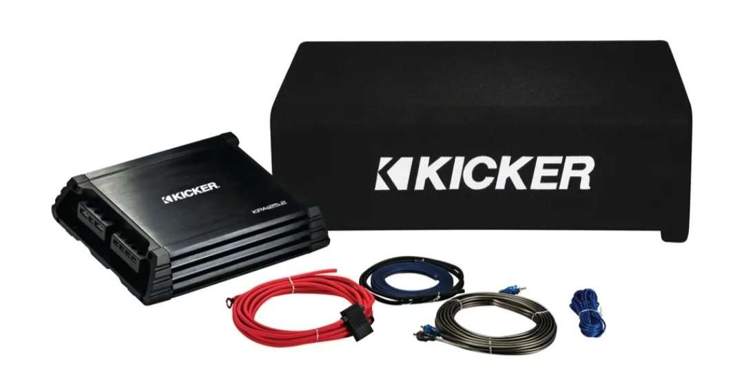 Kicker 49KKPDF212 Kickpack 12"  CompSeries Subwoofer With Enclosure &amp; D Series 2 Channel Ampl...