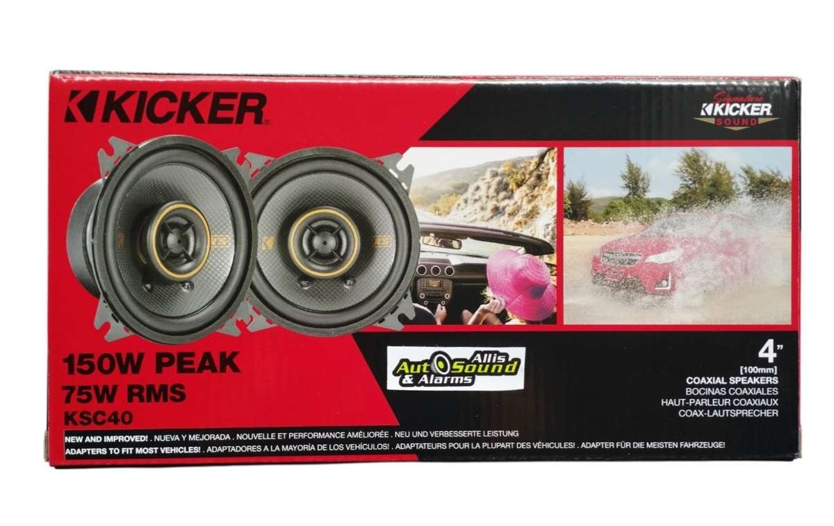 Kicker 51KSC404 KS Series 150 Watts 4" 2-way Speakers