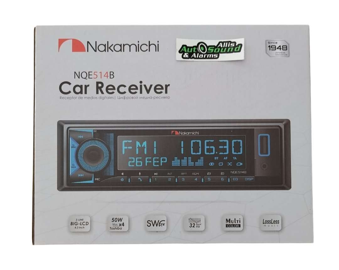 Nakamichi NQE-514B Media Player Bluetooth/Usb