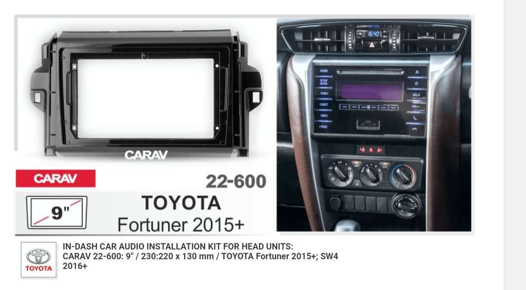 Toyota Fortuner 2015+ OEM Replacement Radio 9 inch Android Auto/Apple Carplay