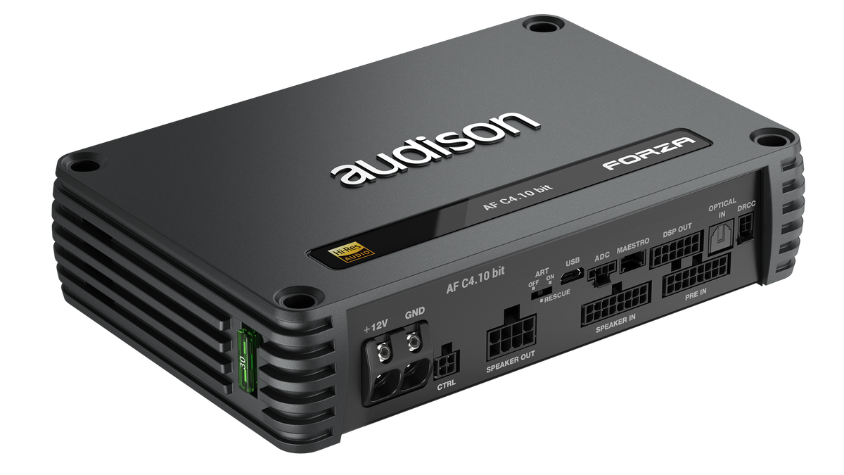 Audison Forza AF C4.10 bit- 4 Channel With 10 Channel DSP  600 Watts Class D