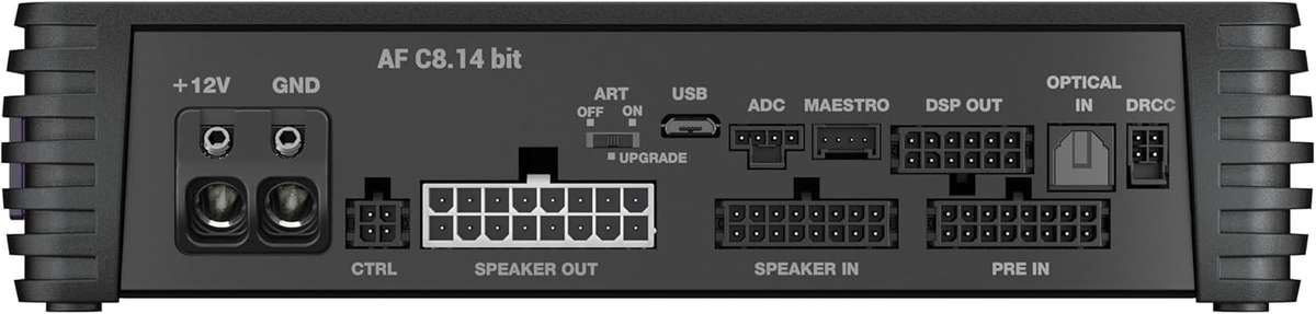 Audison AF-C8.14-bit 8-Channel Amplifier with 14-Channel DSP 800 Watts