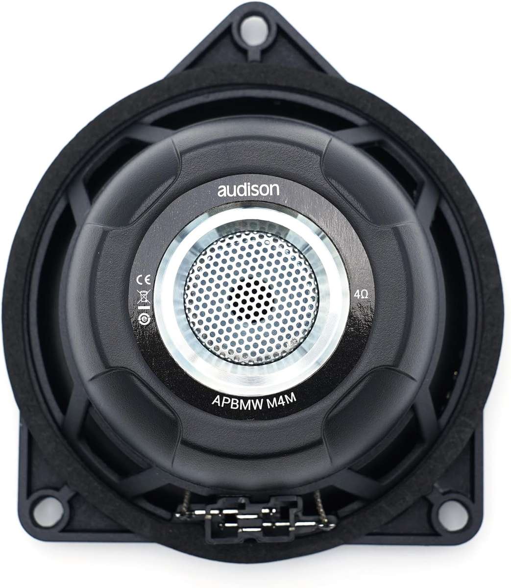 Audison AP BMW K4M KIT Prima Series 100 Watts 4 inch 2-Way Component Speaker Set Small Basket