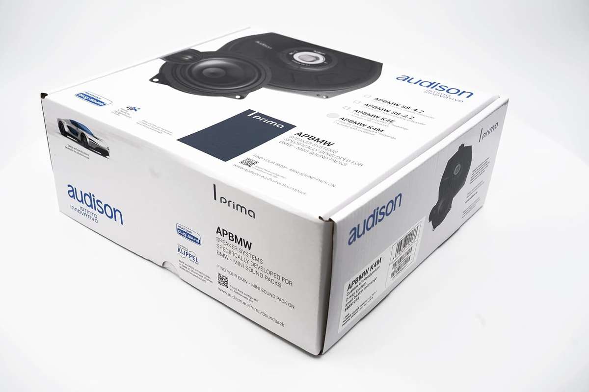 Audison AP BMW K4M KIT Prima Series 100 Watts 4 inch 2-Way Component Speaker Set Small Basket
