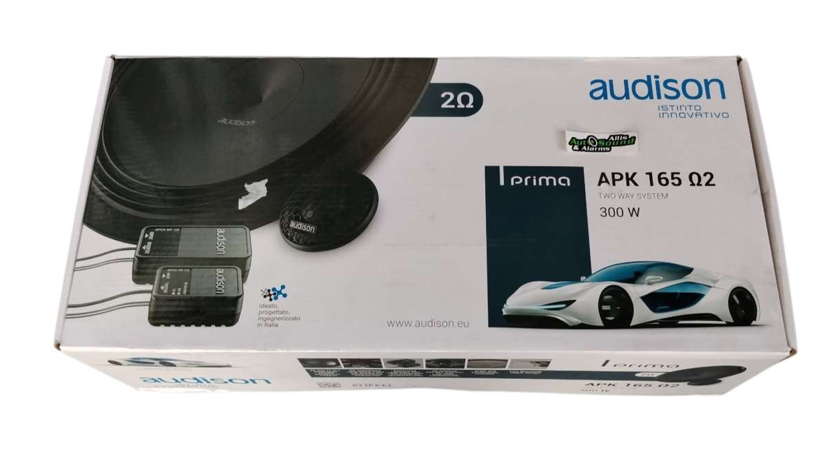 Audison APK 165 2 Prima Series 300 Watts 6.5 inch 2-Way Component Split System