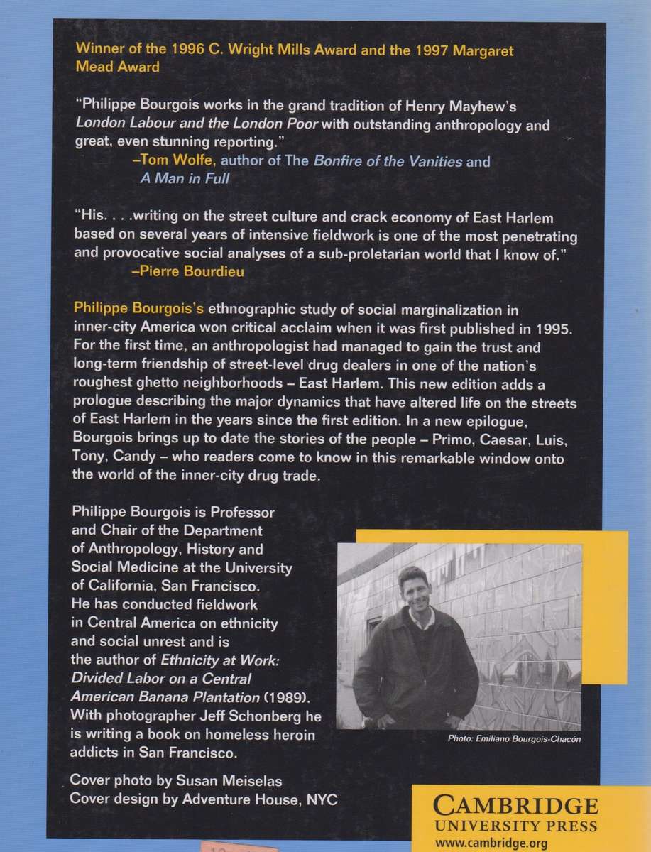 In Search of Respect: Selling Crack in El Barrio - Bourgois, Philippe