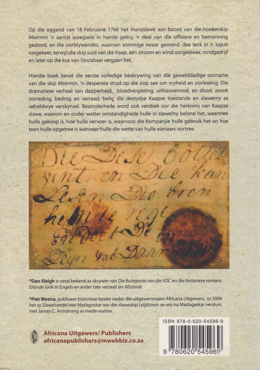 Die Aanslag op die Slaweskip Meermin 1766 - Sleigh, Dan; Westra, Piet