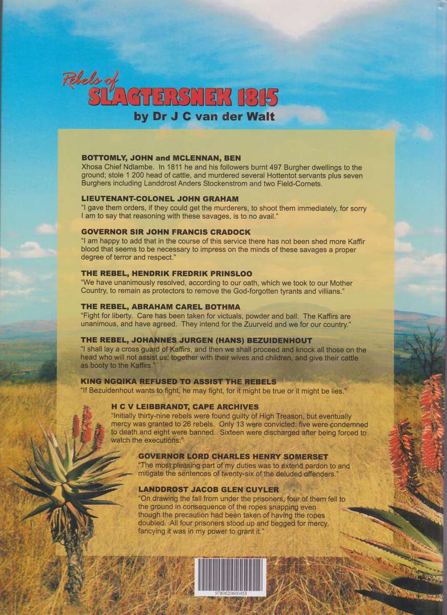 Rebels of Slagtersnek 1815 - Van der Walt, J. C.