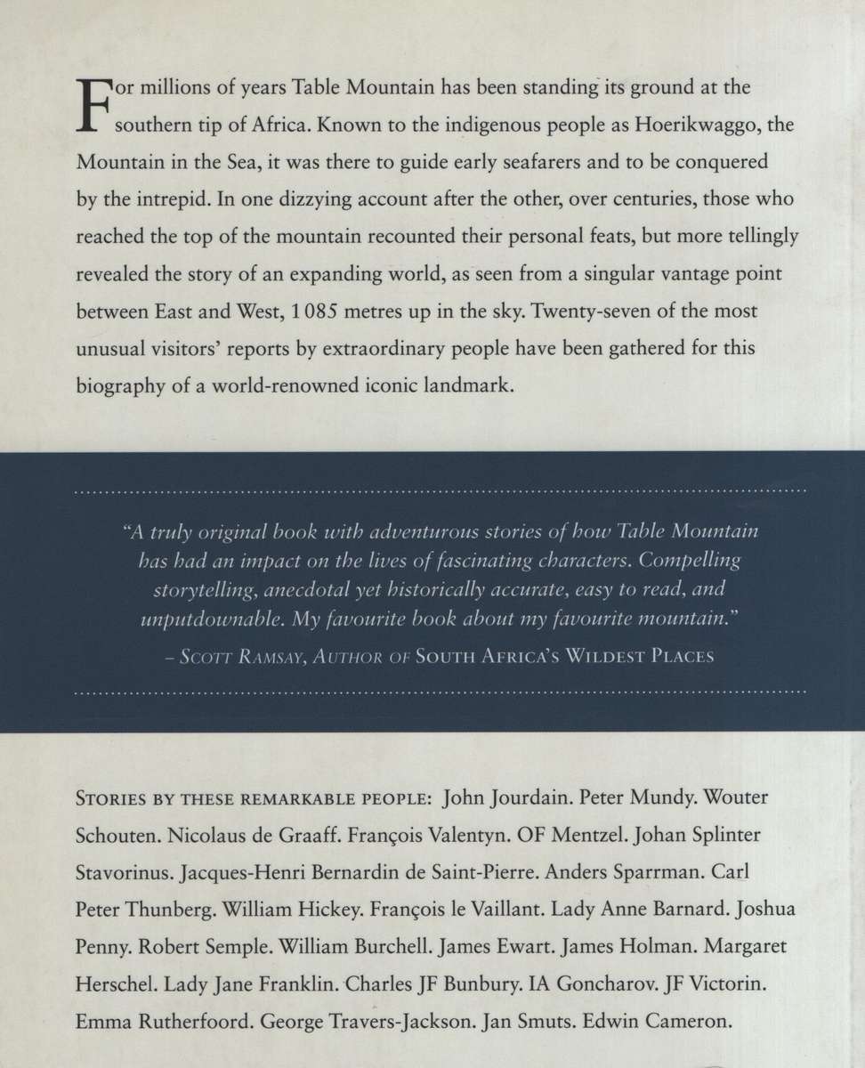 On Top of Table Mountain: Remarkable Visitors over 500 Years - Kruger, Joan