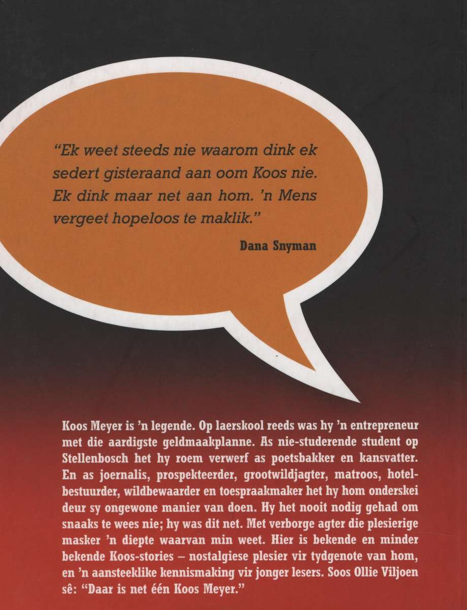 Koos Meyer: Lag-lag 'n Legende - Van Zyl, Deon