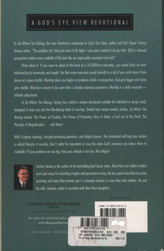 Up Where You Belong - Tommy Tenney