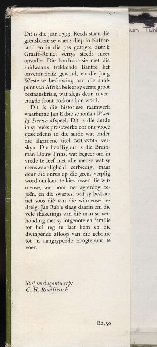 Waar jy sterwe. Bolandia 3 - Rabie, Jan