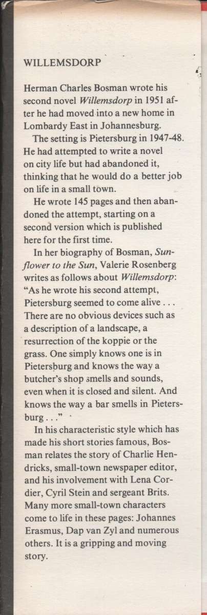 Willemsdorp - Bosman, Herman Charles
