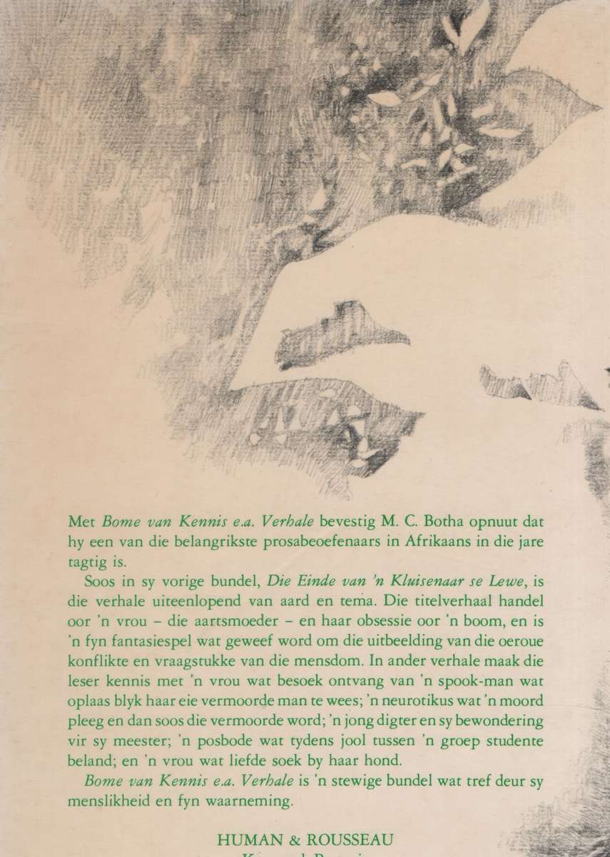 Bome van Kennis en ander Verhale - Botha, M. C.