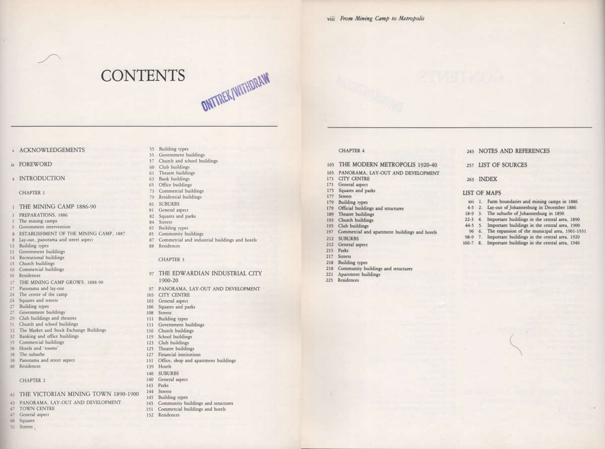 FROM MINING CAMP TO METROPOLIS EX LIB 2H SECONDHAND - VANDERWAAL,G