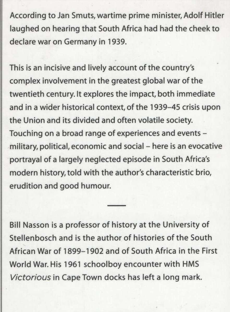South Africa at War, 1939-1945 - Nasson, Bill