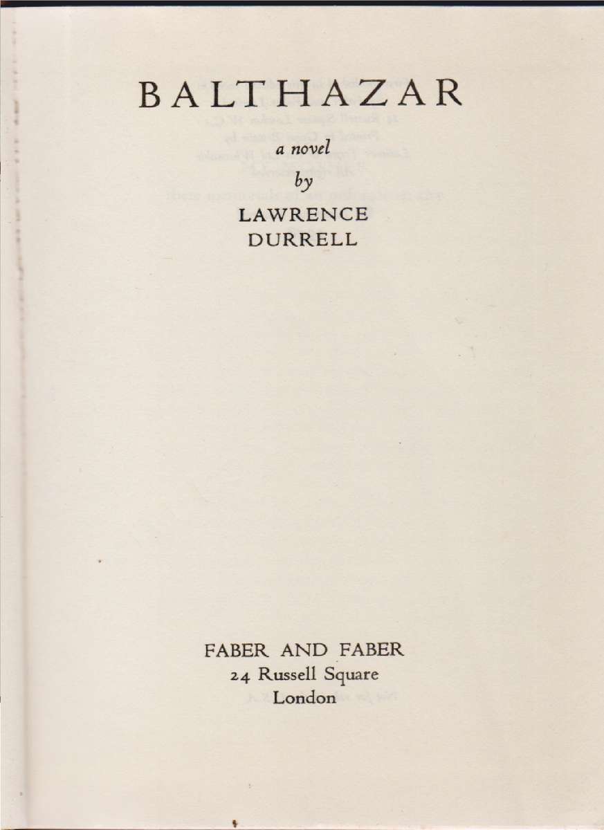 Balthazar SECONDHAND - Lawrence Durrell