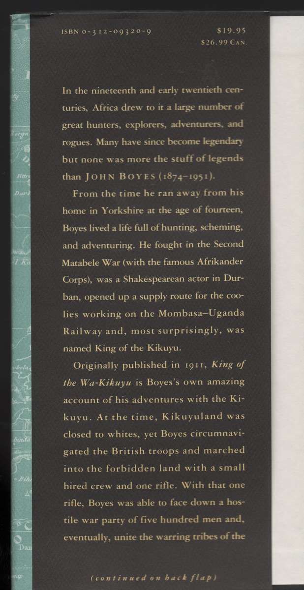 King of the Wa-Kikuyu: A True Story of Travel in Africa. Volume 2 - Boyes, John