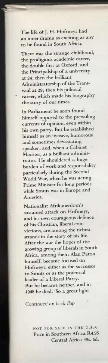 Hofmeyr - Paton, Alan