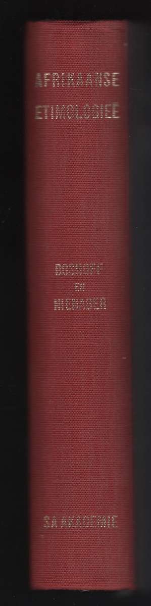 Afrikaanse EtimologieÃ« - Boshoff, S. P. E.; Nienaber,