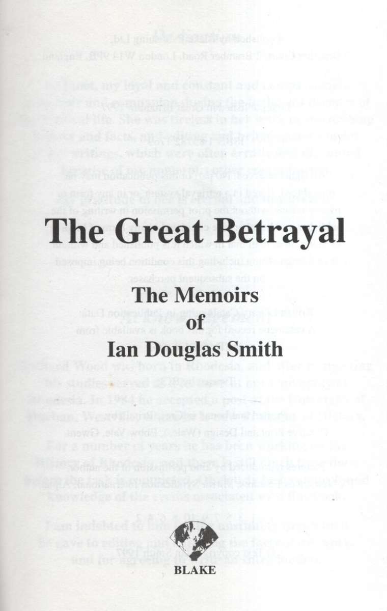 The Great Betrayal - Smith, Ian Douglas