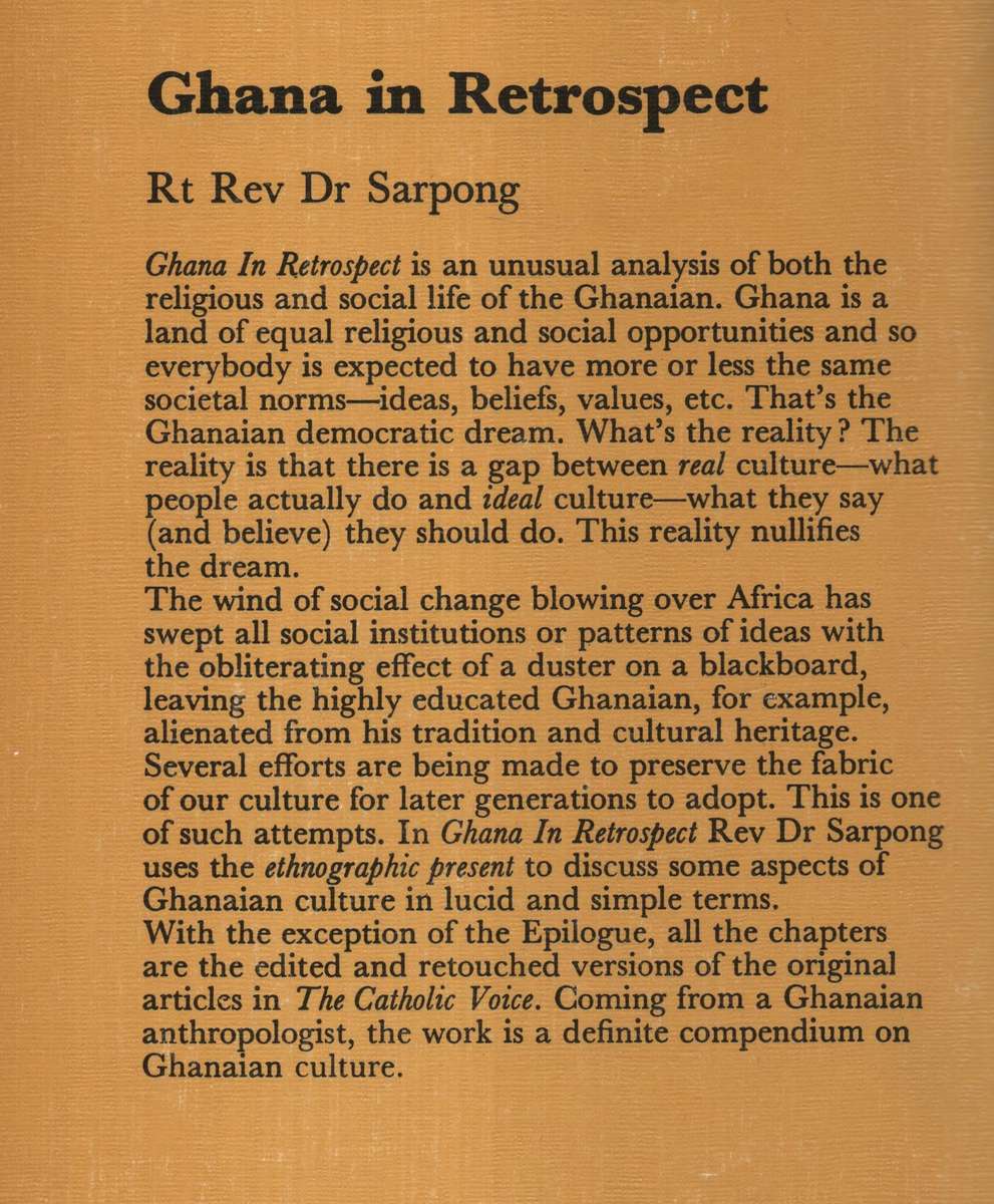 GHANA IN RETROSPECT - SARPONG,P