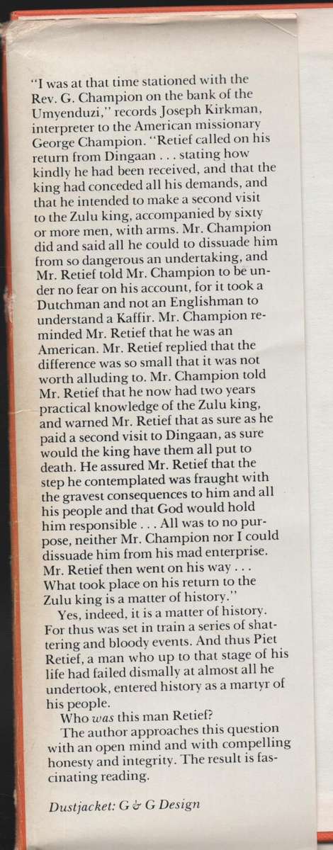 Piet Retief: The Dubious Hero - Kenney, R. U.