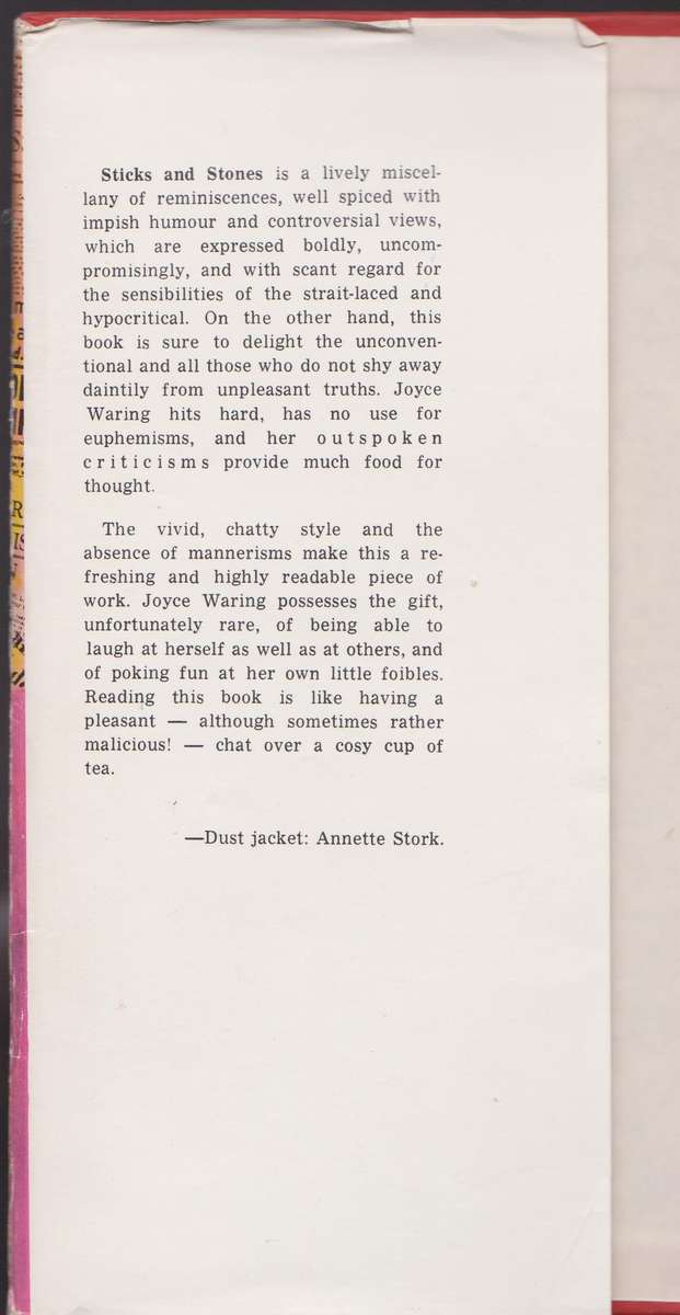Sticks and Stones - Waring, Joyce