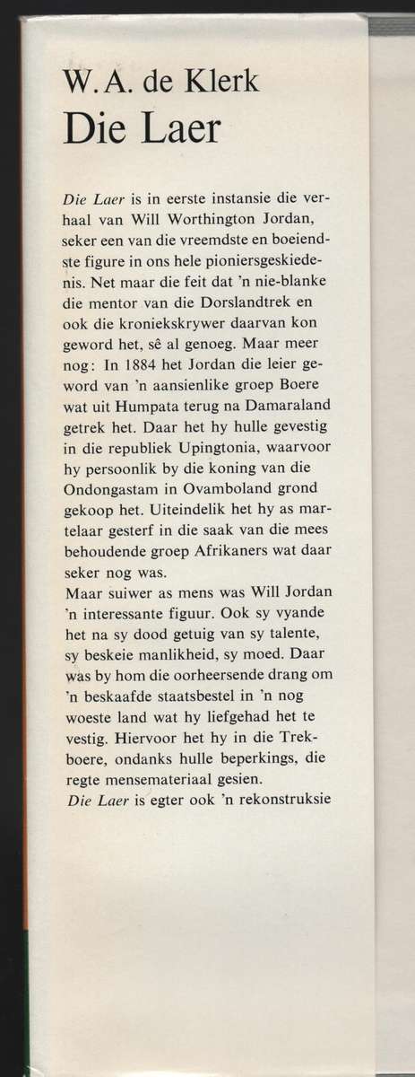 Die Laer - De Klerk, W. A.