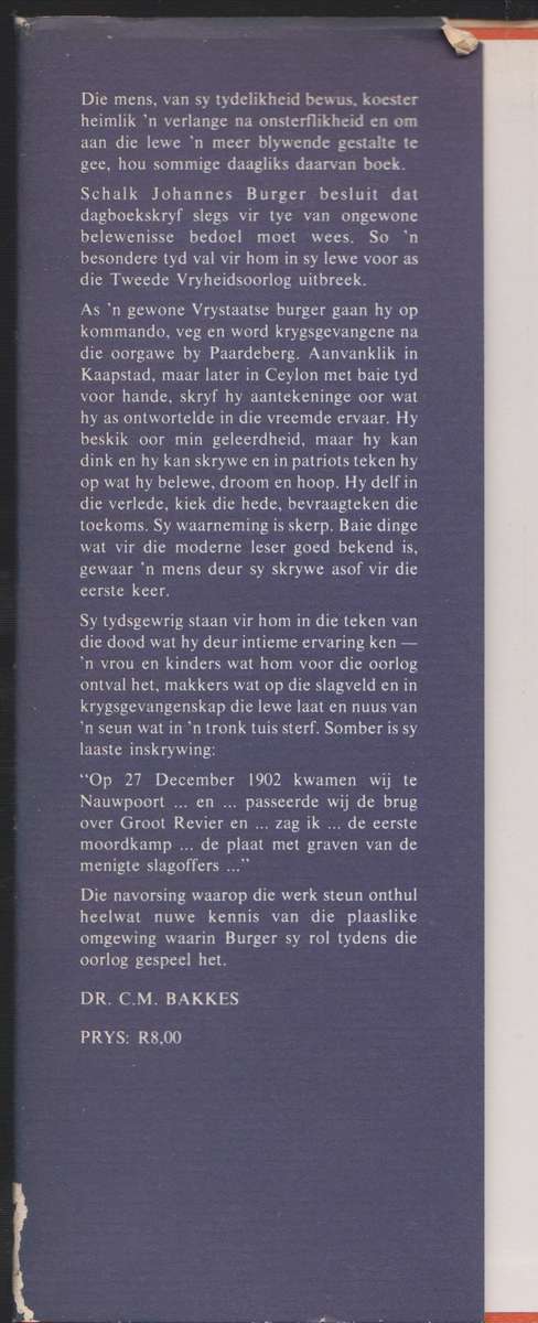 Oorlogsjoernaal van S.J. Burger 1899-1902 - Van Rensburg, B. A.