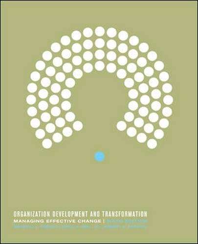 ORGANIZATION DEVELOPMENT & TRANS 6ED - FRENCH,W