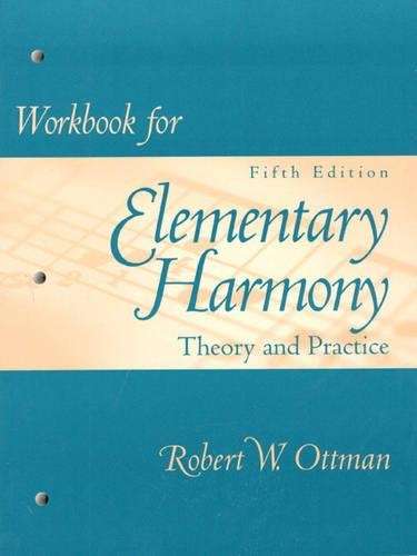 WORKBOOK FOR ELEMENTARY HARMONY 5E - OTTMAN,R