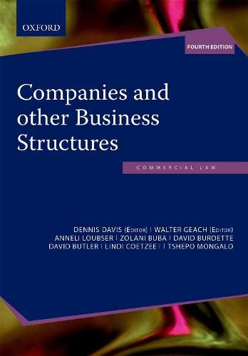 Companies and other Business Structures - Dennis Davis