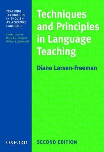 Techniques and Principles in Language Teaching - Diane Larsen-Freeman