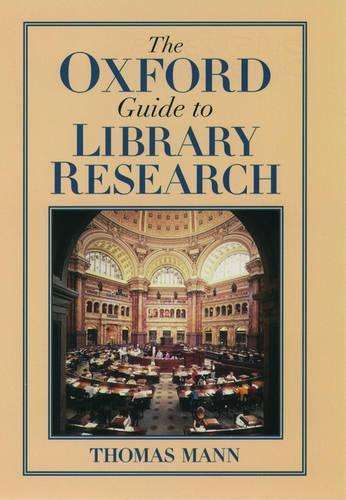 The Oxford Guide to Library Research - Thomas Mann