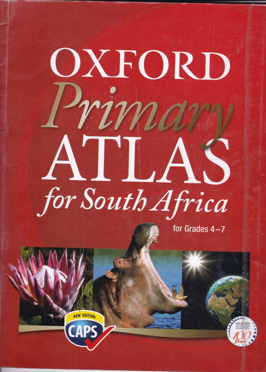 OXFORD PRIMARY ATLAS FOR SA GR4 GR7 SECONDHAND - OXFORD-ATLAS